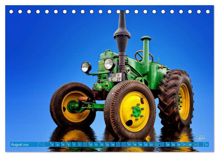 Produktbild: Traktor - Oldtimer (Tischkalender 2026 DIN A5 quer), CALVENDO Monatskalender