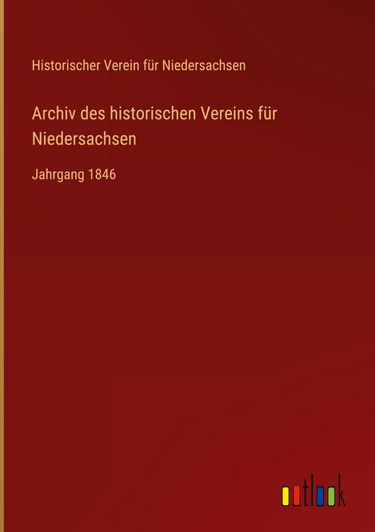 Produktbild: Archiv des historischen Vereins f&uuml;r Niedersachsen