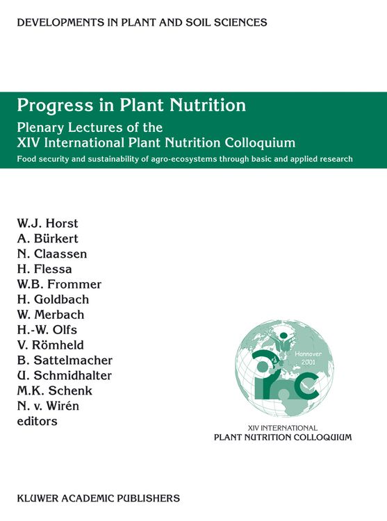 Produktbild: Progress in Plant Nutrition: Plenary Lectures of the XIV International Plant Nutrition Colloquium