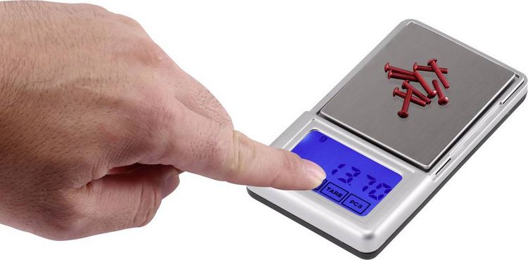 Produktbild: VOLTCRAFT PS-200 Taschenwaage VC-8912595 W&auml;gebereich (max.) 200 g Ablesbarkeit 0.01 g batteriebetrieben Schwarz, Silber