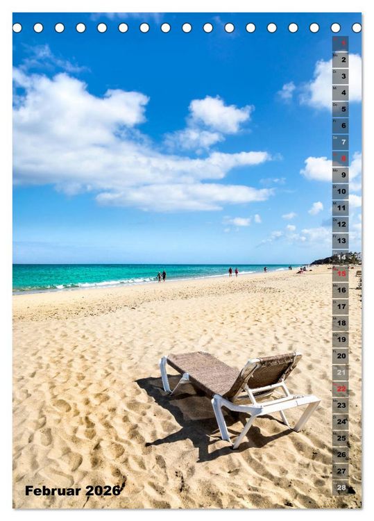 Produktbild: FUERTEVENTURA S&uuml;dsee-Flair (Tischkalender 2026 DIN A5 hoch), CALVENDO Monatskalender