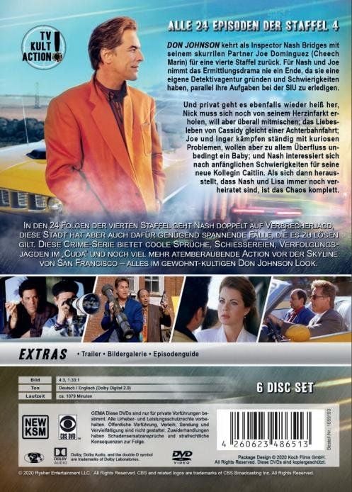 Produktbild: Nash Bridges - Staffel 4 - Episode 55-78 [6 DVDs]