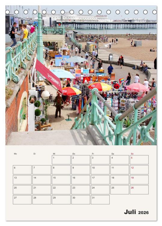 Produktbild: Lovely England Wundersch&ouml;ne Reiseeindr&uuml;cke (Tischkalender 2026 DIN A5 hoch), CALVENDO Monatskalender