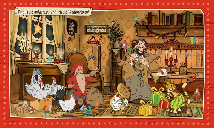 Wimmeliges Weihnachtsfest mit Pettersson und Findus