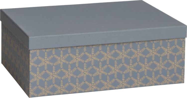 Emartbuy Luxus-Geschenkbox, Silber, 31,5x24x7 Cm - Mit Samt-Innenfutter & Dekorationsband, Vormontiert