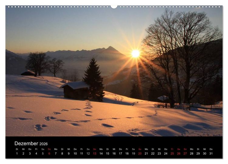 Produktbild: Berner Oberland (Wandkalender 2026 DIN A2 quer), CALVENDO Monatskalender