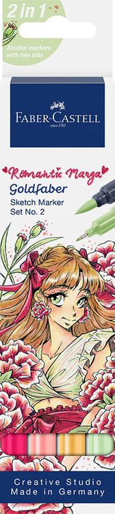 Produktbild: Faber-Castell Sketch Marker Goldfaber Romantic Manga 2