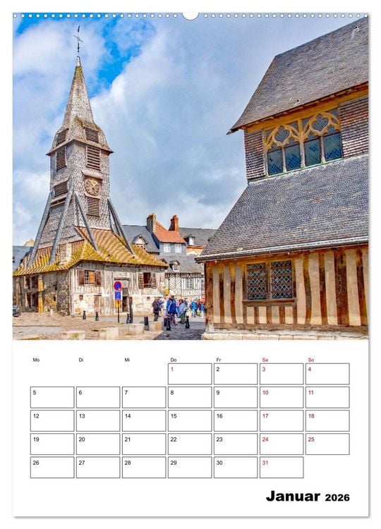 Produktbild: Normandie - Reiseplaner (hochwertiger Premium Wandkalender 2026 DIN A2 hoch), Kunstdruck in Hochglanz