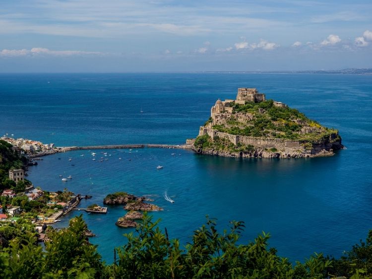 Produktbild: CALVENDO Puzzle Das Castello Aragonese 1000 Teile Puzzle quer | 1000 Teile Lege-Gr&ouml;&szlig;e 64 &times; 48 cm Foto-Puzzle f&uuml;r gl&uuml;ckliche Stunden