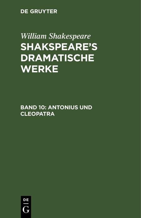 Produktbild: Antonius und Cleopatra