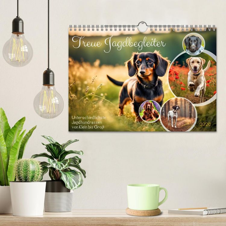 Produktbild: Treue Jagdbegleiter (Wandkalender 2026 DIN A4 quer), CALVENDO Monatskalender