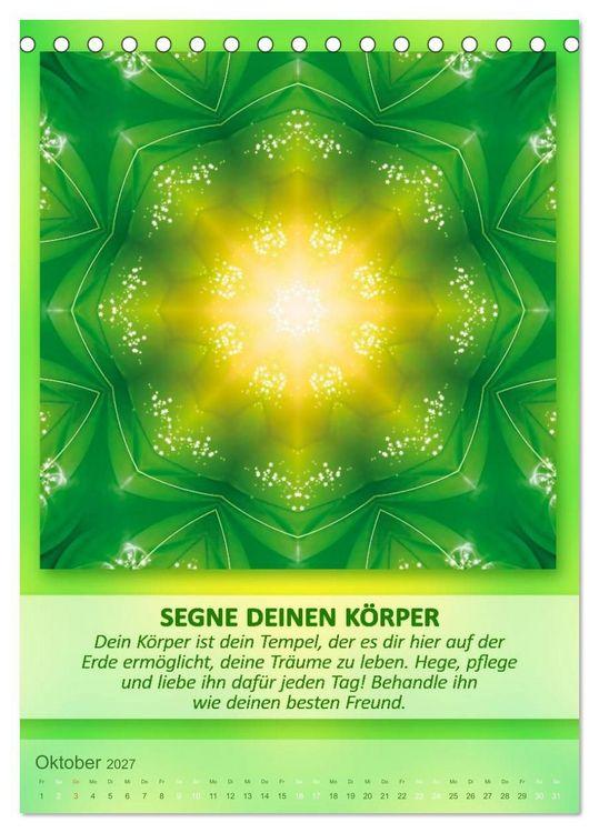 Produktbild: Light Energy Mandalas - Kalender - Vol. 2 (Tischkalender 2027 DIN A5 hoch), CALVENDO Monatskalender