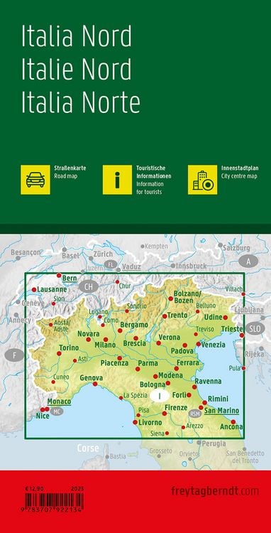 Produktbild: Italien Nord, Stra&szlig;enkarte 1:500.000, freytag & berndt