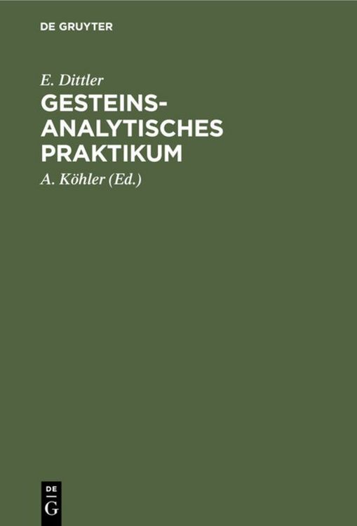 Produktbild: Gesteinsanalytisches Praktikum