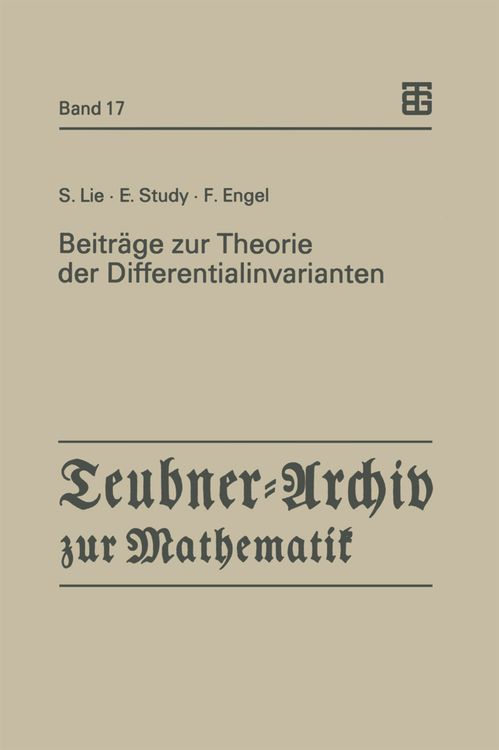 Produktbild: Beitr&auml;ge zur Theorie der Differentialinvarianten