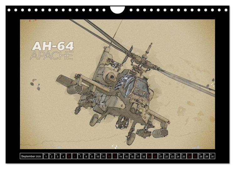 Produktbild: Aero Action Art - Luftfahrt Kunst (Wandkalender 2026 DIN A4 quer), CALVENDO Monatskalender