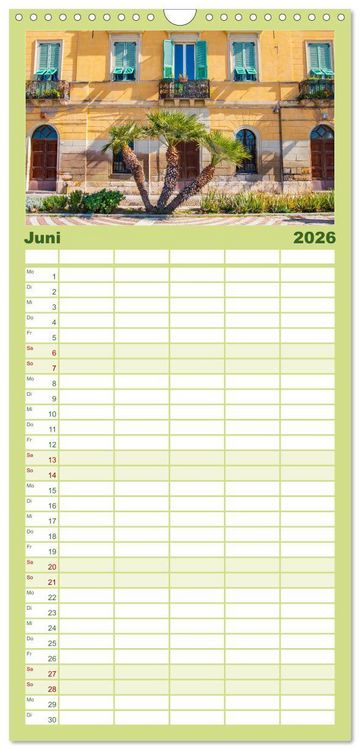 Produktbild: Familienplaner 2026 - Cagliari - Stadt mit besonderem Zauber mit 5 Spalten (Wandkalender, 21 x 45 cm) CALVENDO