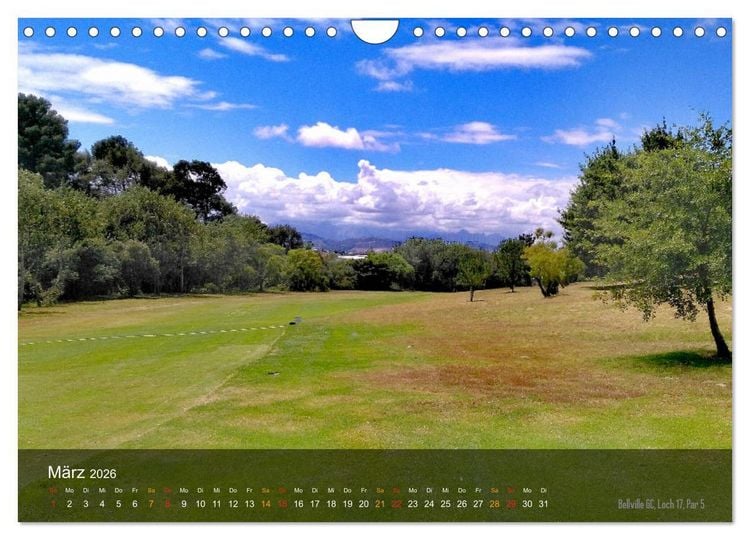 Produktbild: Golfpl&auml;tze Kapstadt (Wandkalender 2026 DIN A4 quer), CALVENDO Monatskalender