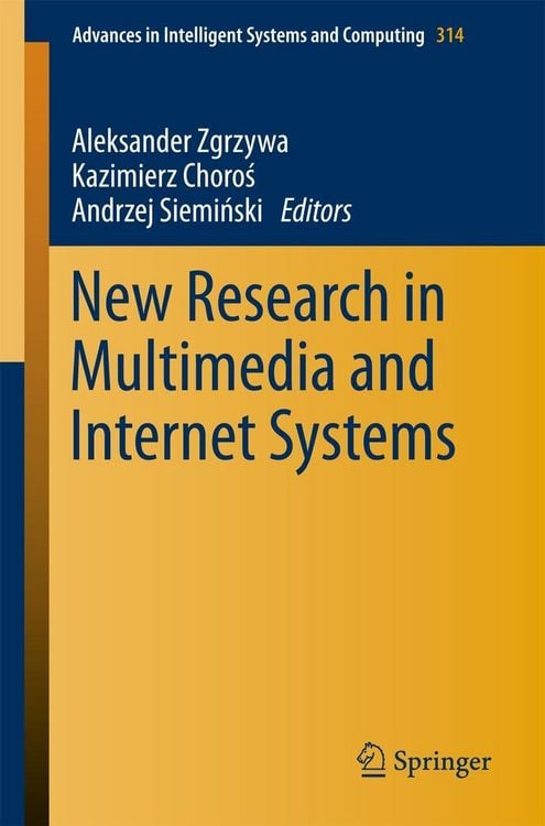 Produktbild: New Research in Multimedia and Internet Systems