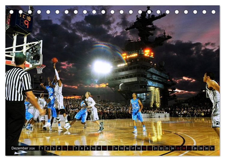 Produktbild: Trendsport Basketball (Tischkalender 2026 DIN A5 quer), CALVENDO Monatskalender