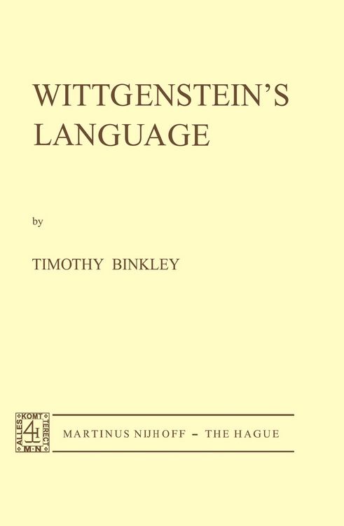 Produktbild: Wittgenstein&rsquo;s Language