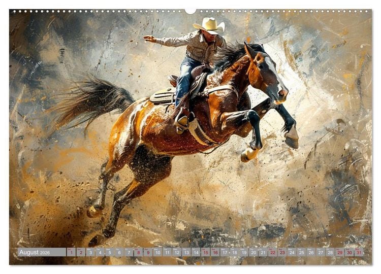 Produktbild: Horses, Power and Freedom (Wall Calendar 2026 DIN A2 landscape), CALVENDO 12 Month Wall Calendar