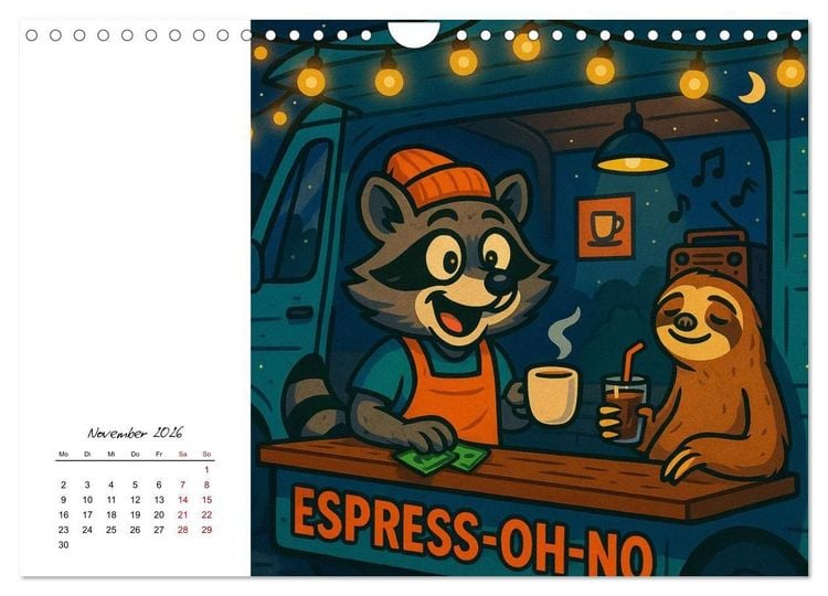 Produktbild: Pfoten, Pelz & Power-Jobs (Wandkalender 2026 DIN A4 quer), CALVENDO Monatskalender