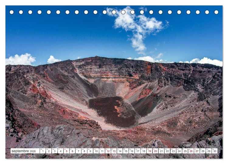 Produktbild: &Icirc;le de la R&eacute;union - Le paradis fran&ccedil;ais dans l'oc&eacute;an Indien (Calendrier de bureau 2026 DIN A5 vertical), CALVENDO calendrier mensuel