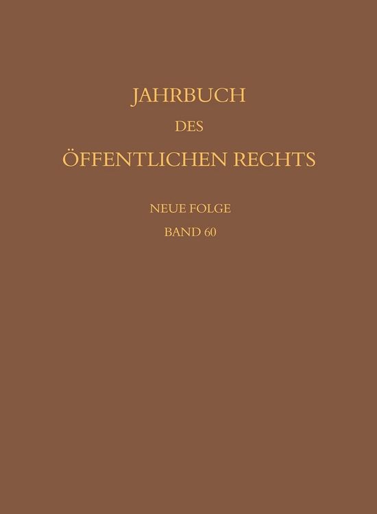 Produktbild: Jahrbuch des &ouml;ffentlichen Rechts der Gegenwart. Neue Folge