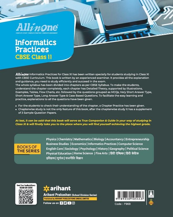 Produktbild: All In One Class 11th Informatics Practices for CBSE Exam 2024