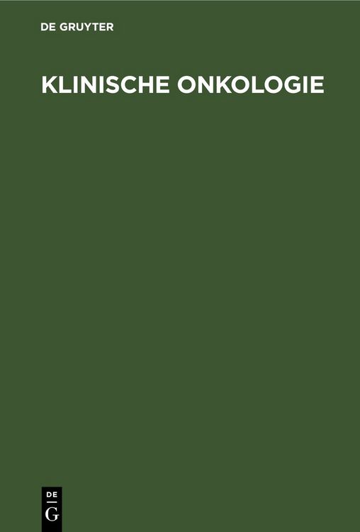 Produktbild: Klinische Onkologie