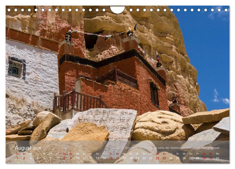 Produktbild: Buddhistische Kl&ouml;ster im Himalaya (Wandkalender 2026 DIN A4 quer), CALVENDO Monatskalender