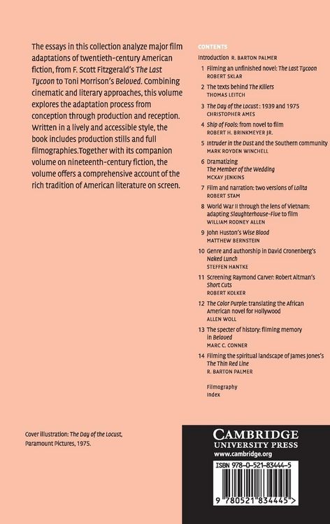Produktbild: Twentieth-Century American Fiction on Screen