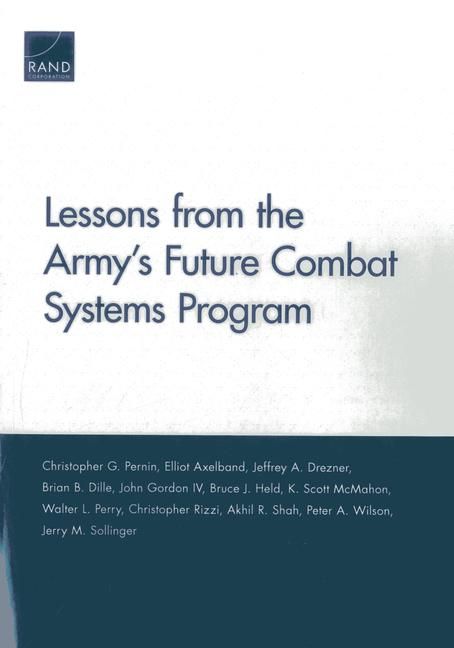Produktbild: Lessons from the Army's Future Combat Systems Program