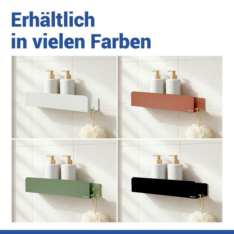 Produktbild: Turbo-Loc&reg; Wandablage Mod. Lizan Wei&szlig;, Befestigen ohne Bohren