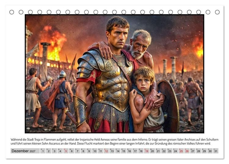 Produktbild: G&ouml;tter, Helden und Emotionen im Kinosaal (Tischkalender 2027 DIN A5 quer), CALVENDO Monatskalender