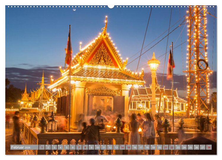 Produktbild: KAMBODSCHA - Im Reich der Khmer (hochwertiger Premium Wandkalender 2026 DIN A2 quer), Kunstdruck in Hochglanz