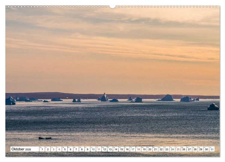 Produktbild: Scoresbysund - Sommer im gr&ouml;&szlig;ten und l&auml;ngsten Fjordsystem der Welt (Wandkalender 2026 DIN A2 quer), CALVENDO Monatskalender
