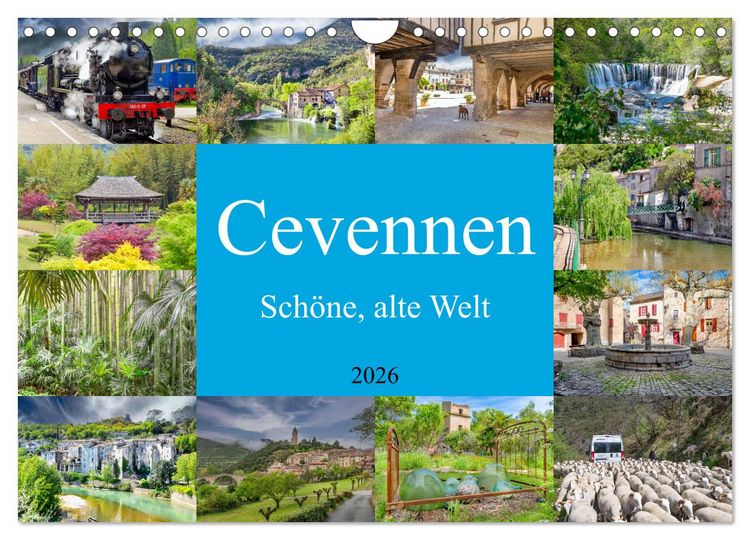 Produktbild: Cevennen - Sch&ouml;ne alte Welt (Wandkalender 2026 DIN A4 quer), CALVENDO Monatskalender