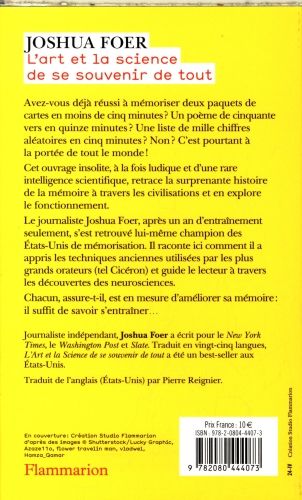 Produktbild: L'art et la science de se souvenir de tout