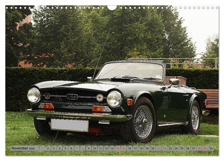 Produktbild: Oben ohne Oldtimer (Wandkalender 2026 DIN A3 quer), CALVENDO Monatskalender