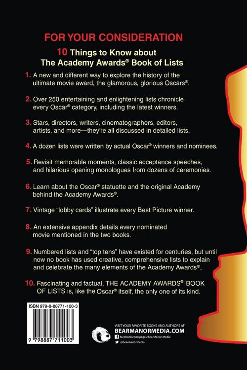 Produktbild: The Academy Awards Book of Lists