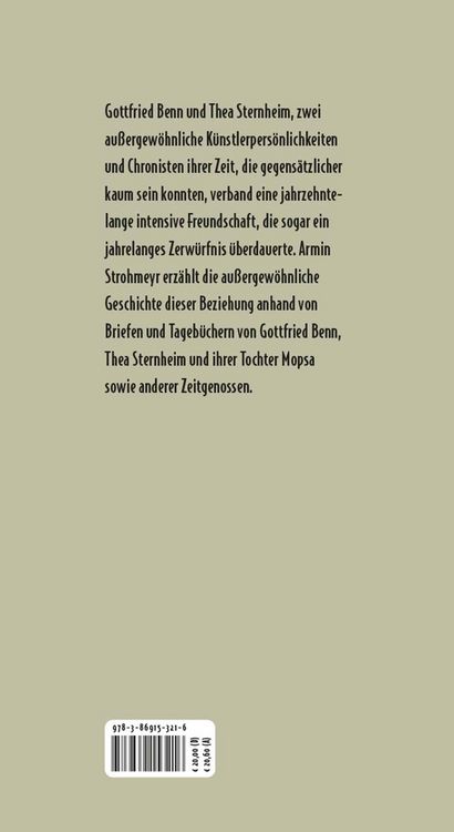 Produktbild: Wir Sonntagskinder. Gottfried Benn und Thea Sternheim
