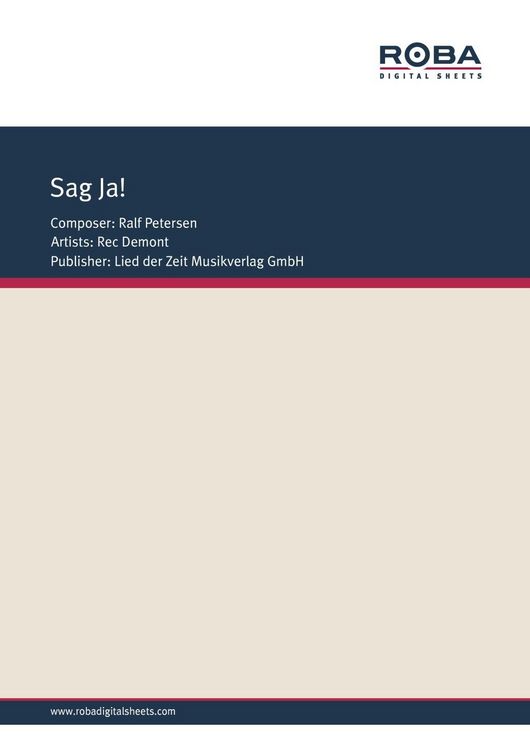 Produktbild: Sag Ja!
