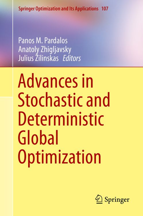 Produktbild: Advances in Stochastic and Deterministic Global Optimization
