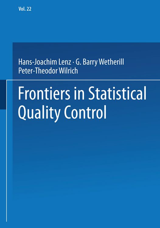 Produktbild: Frontiers in Statistical Quality Control