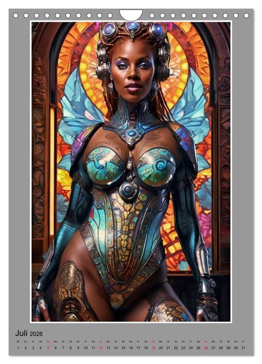 Produktbild: Elegante Cyborgs (Wandkalender 2026 DIN A4 hoch), CALVENDO Monatskalender
