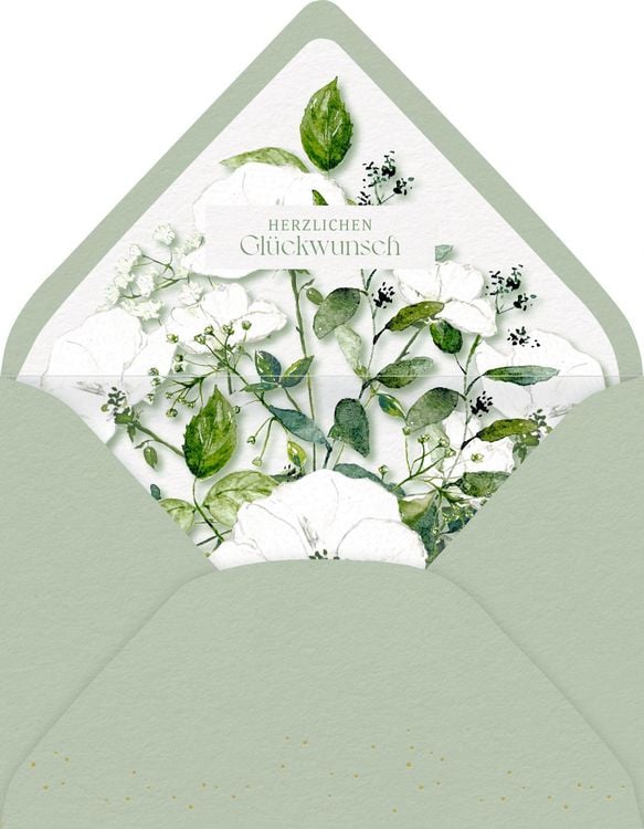 Produktbild: Gru&szlig;karte mit Kuvert - Alles Liebe zur Hochzeit