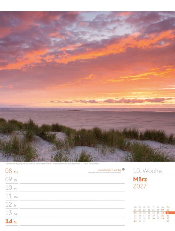Produktbild: Am Meer Wochenplaner Kalender 2027