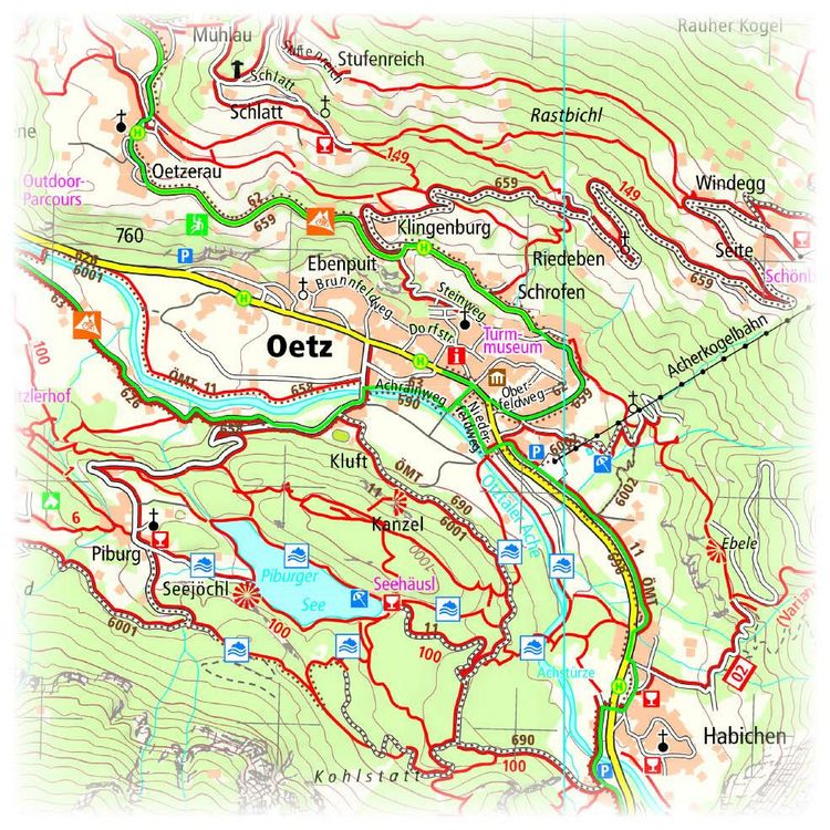 Produktbild: Publicpress Rad- und Wanderkarte &Ouml;tztal 1:35.000